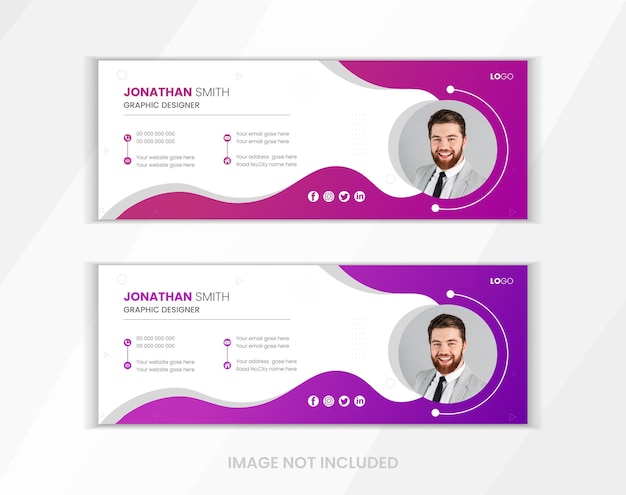 Modelo de Design de Assinatura de Email Corporativo