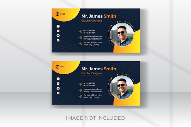 Modelo de Design de Assinatura de Email
