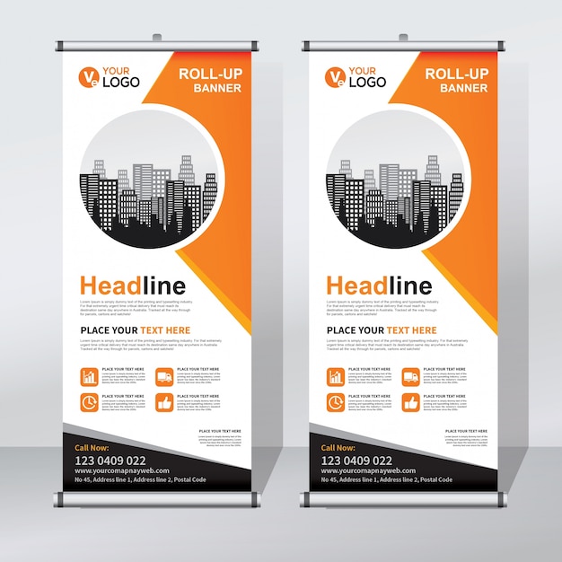Modelo de design de banner criativo