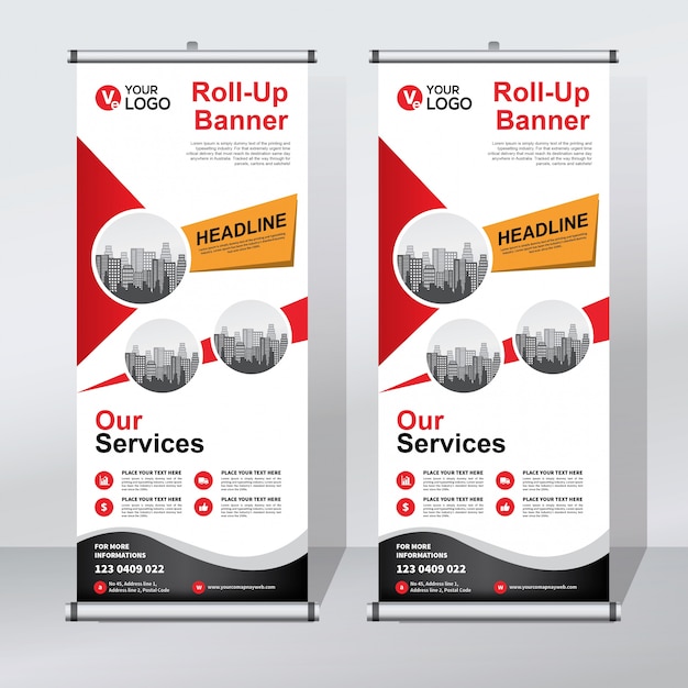 Modelo de design de banner criativo