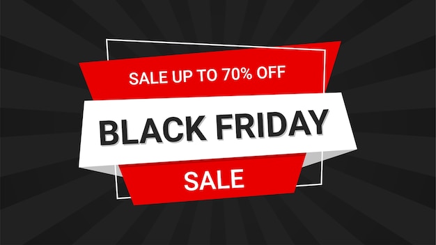 Modelo de design de banner da black friday para promoção