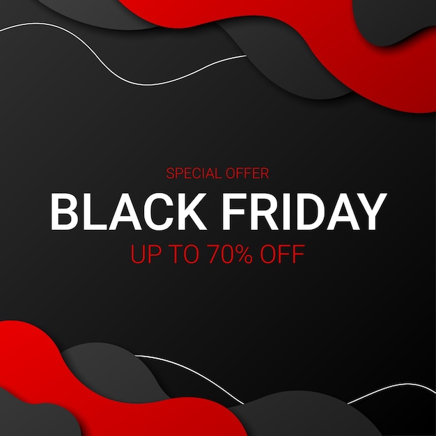 Modelo de design de banner da Black Friday para promoção