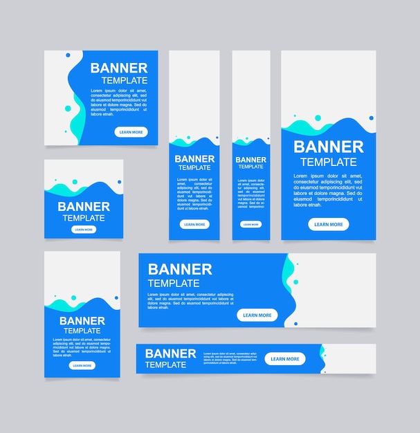 Modelo de design de banner da web de cursos de marketing