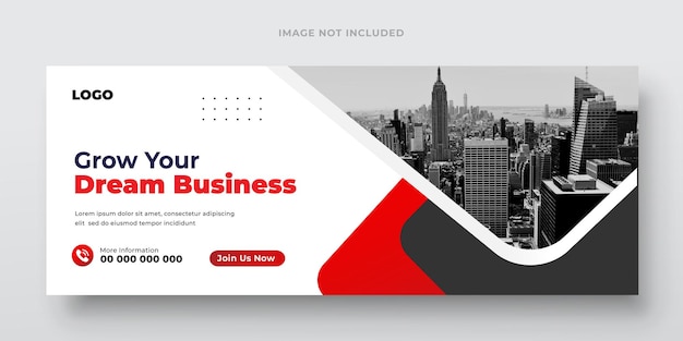 Modelo de design de banner de agência de marketing digital e mídia social ou Facebook