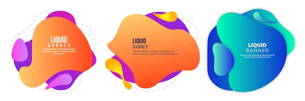 Modelo de Design de Banner de Cor Fluida Liquify