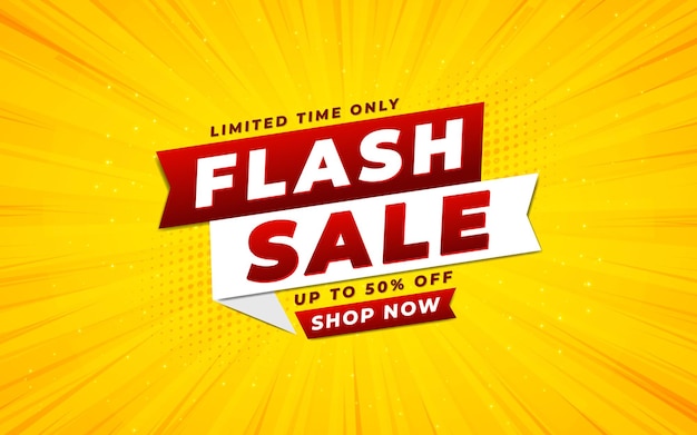 Vetor modelo de design de banner de venda de cartaz de venda flash com efeito de texto editável em 3d também com fundo laranja e vermelho