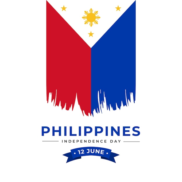 Modelo de design de banner do dia da independência das filipinas