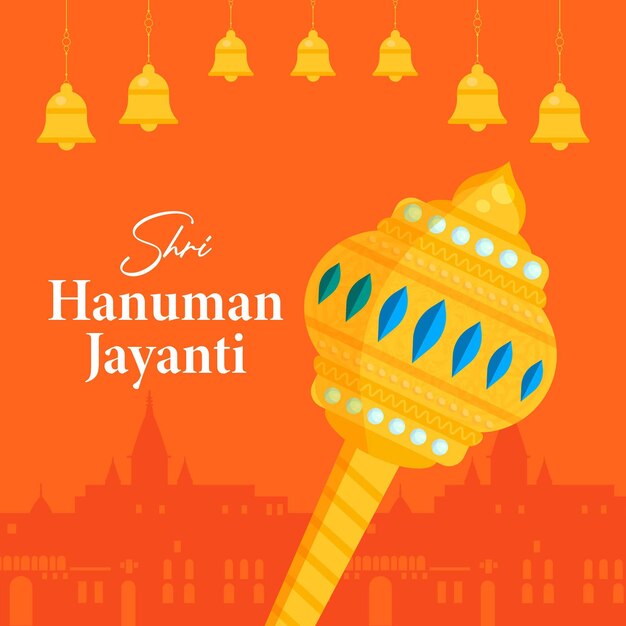 Modelo de design de banner shri hanuman jayanti