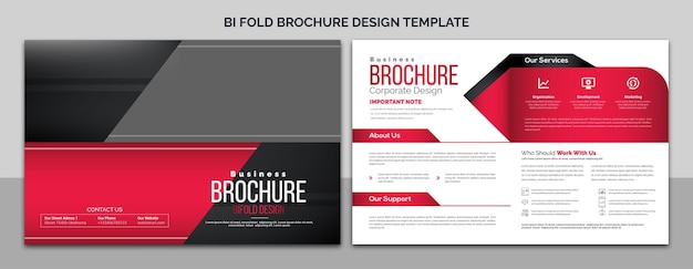 Vetor modelo de design de brochura de negócios moderno e simples