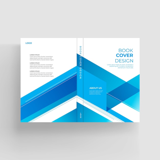 Modelo de design de brochura e capa de livro