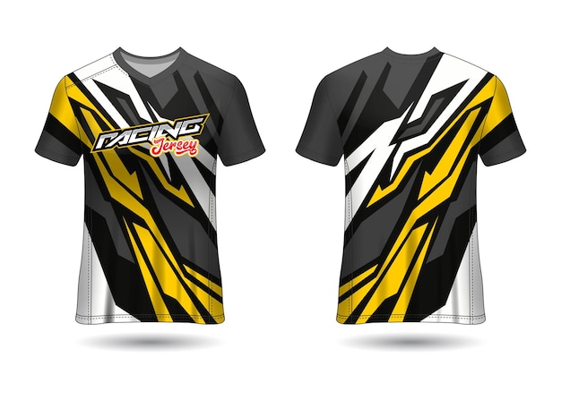 Modelo de design de camisa de corrida esportiva para uniformes de equipe