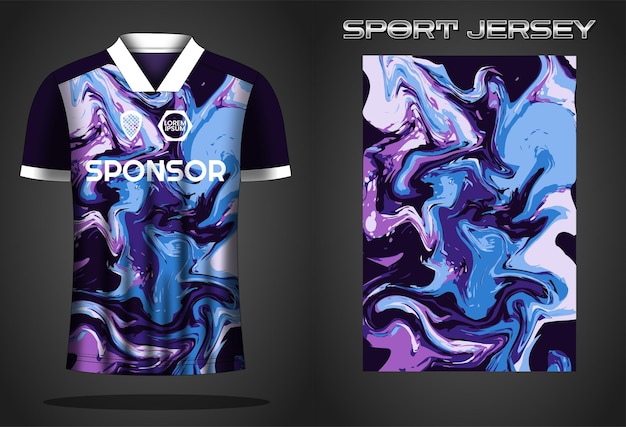 Modelo de design de camisa de esporte de camisa de futebol