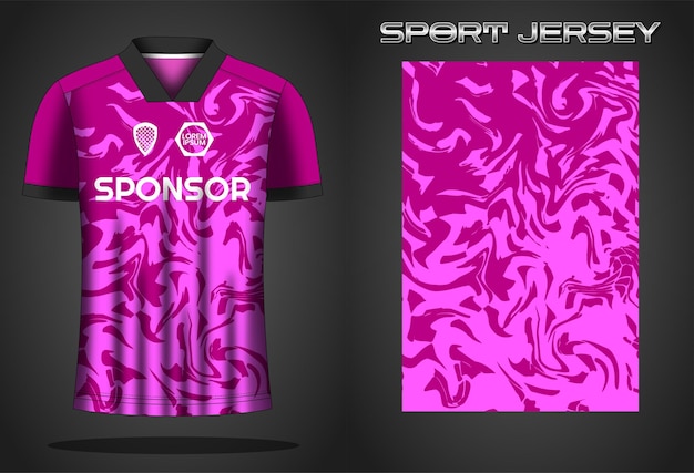 Modelo de design de camisa de esporte de camisa de futebol