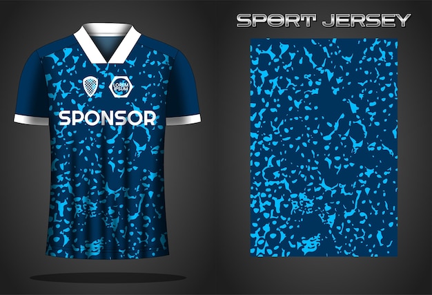 Modelo de design de camisa de esporte de camisa de futebol