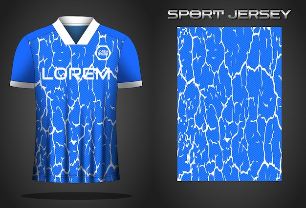 Modelo de design de camisa de esporte de futebol