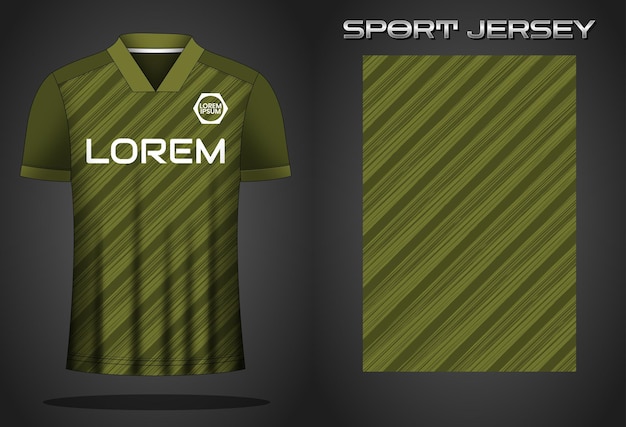 Modelo de design de camisa de esporte de futebol