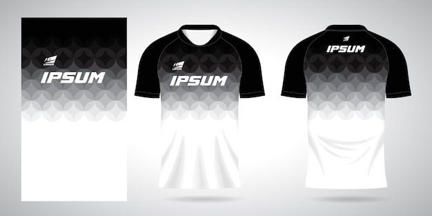 Modelo de design de camisa esporte branca