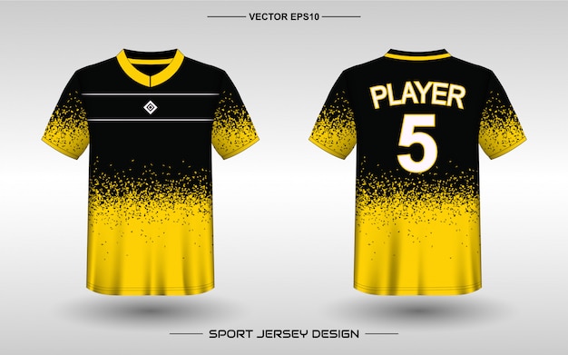 Modelo de design de camisa esportiva para uniformes da equipe