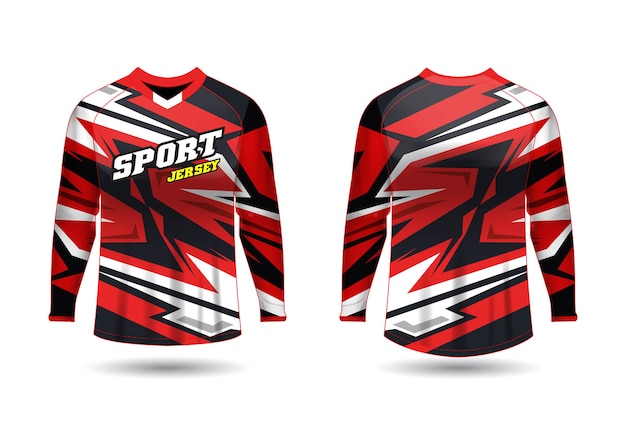 Modelo de design de camisa esportiva para uniformes de equipe