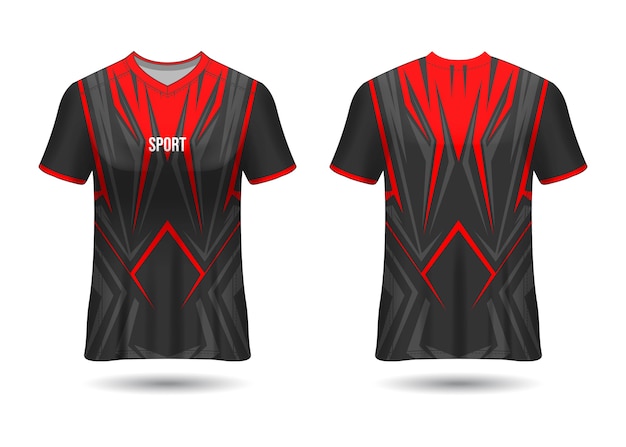 Modelo de design de camisa esportiva para vetor de uniformes de equipe