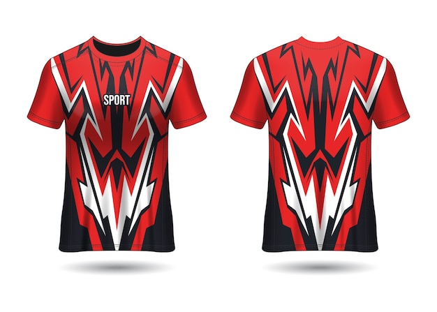 Modelo de design de camiseta esportiva