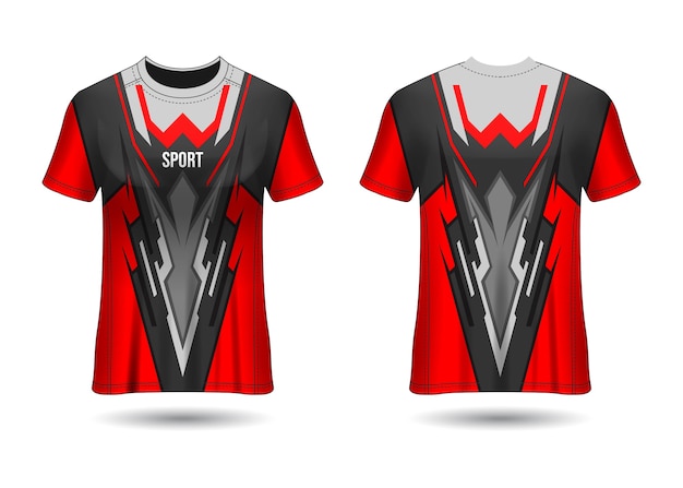 Modelo de design de camiseta esportiva