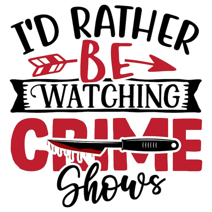 Vetor modelo de design de camiseta true crime svg
