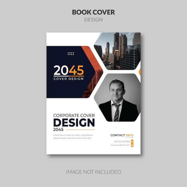 Modelo de design de capa corporativa criativa e colorida 2025 2045