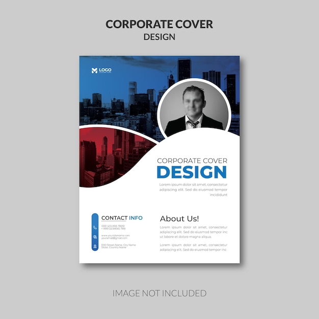 Modelo de design de capa corporativa