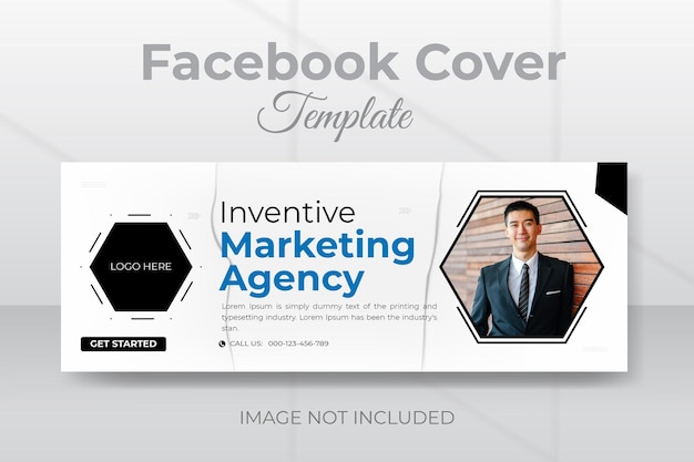 Vetor modelo de design de capa de facebook corporativo de negócios