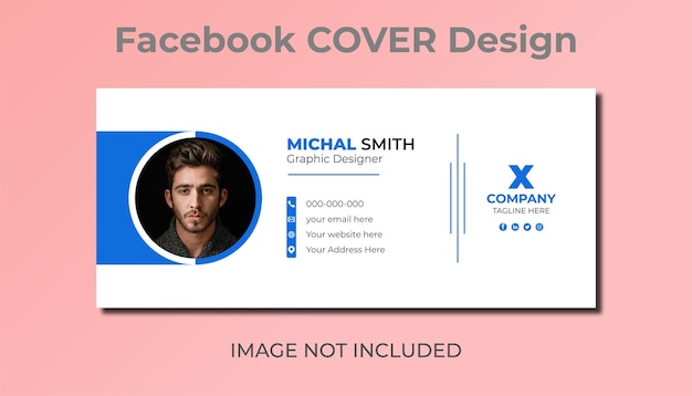 Modelo de design de capa de facebook de marketing digital