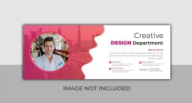 Vetor modelo de design de capa de facebook de negócios moderno para empresa de layout.
