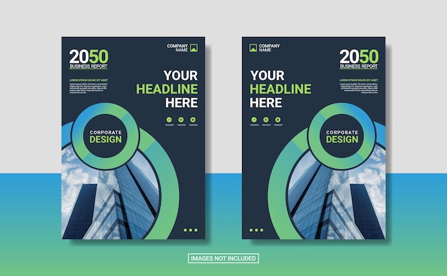 Modelo de design de capa de livro corporativo criativof