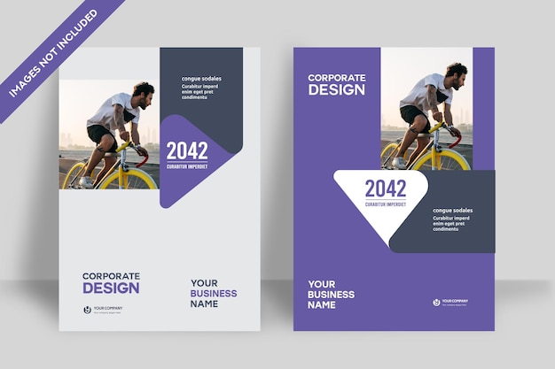 Modelo de design de capa de livro corporativo em A4. Pode ser adaptado para Folheto, Relatório Anual, Revista, Cartaz, Apresentação de Negócios, Portfólio, Folheto, Banner, Site.