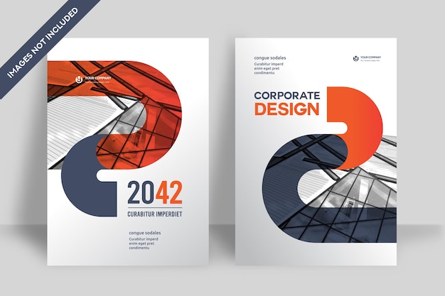 Modelo de design de capa de livro corporativo em a4. pode ser adaptado para folheto, relatório anual, revista, cartaz, apresentação de negócios, portfólio, folheto, banner, site.