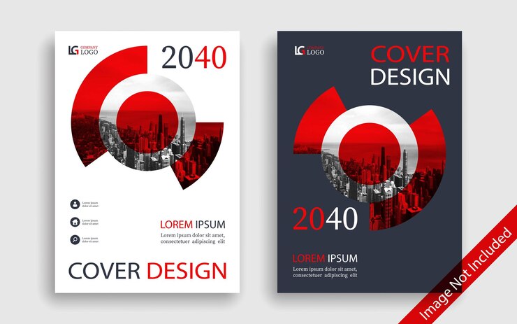 Modelo de design de capa de livro corporativo moderno