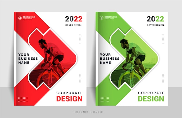 Modelo de design de capa de livro corporativo