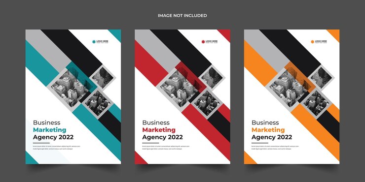 Modelo de design de capa de livro empresarial moderno