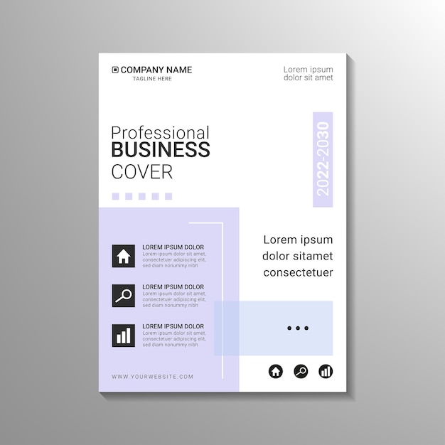Modelo de design de capa de negócios criativo simples