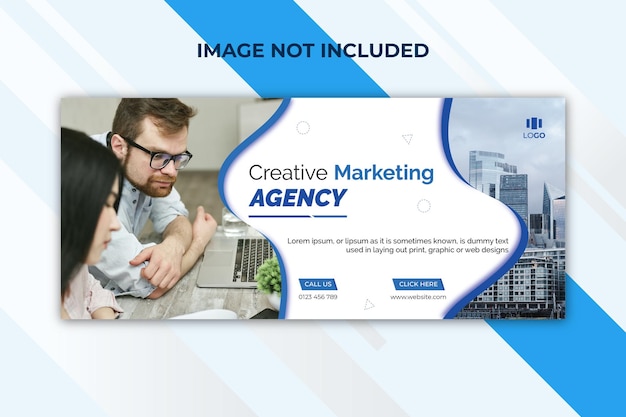 Modelo de design de capa do Facebook LinkedIn de negócios corporativos vetoriais