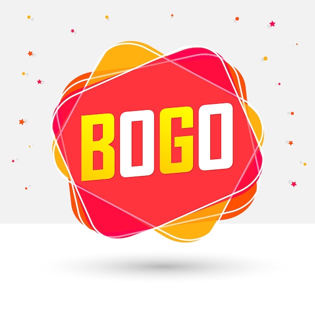 Modelo de design de cartaz de venda BOGO comprar 1 receber 1 grátis