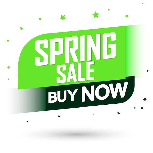 Vetor modelo de design de cartaz de venda de primavera ou banner para ilustração vetorial de lojas e lojas on-line