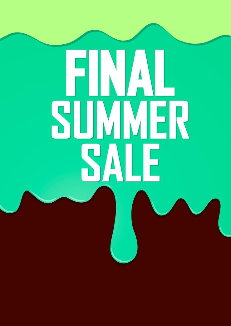 Vetor modelo de design de cartaz de venda final de verão ou banner para ilustração vetorial de lojas e lojas on-line