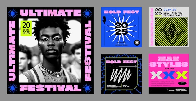Modelo de design de cartaz do festival
