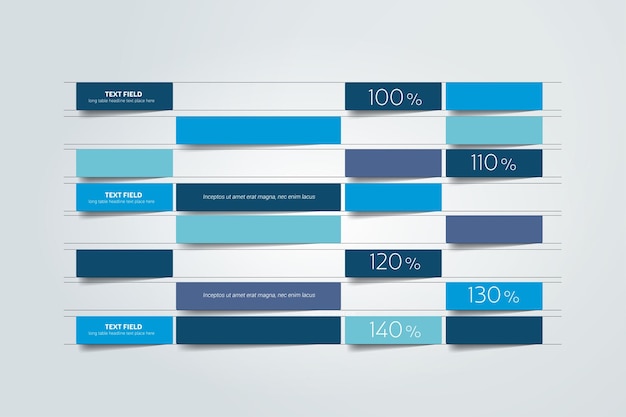 Vetor modelo de design de cronograma de gráfico banner vetorial