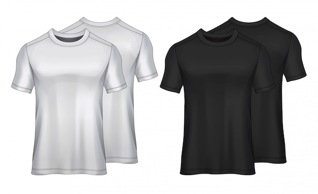 Vetor modelo de design de esporte de t-shirt, maquete de camisa de futebol para clube de futebol. vista frontal e traseira uniforme.