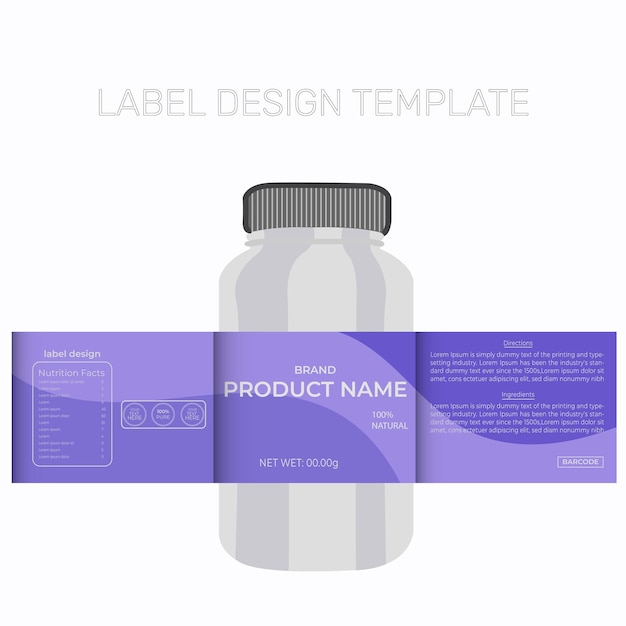 Vetor modelo de design de etiquetas vetoriais