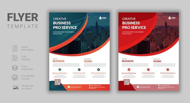 Modelo de design de flyer corporativo