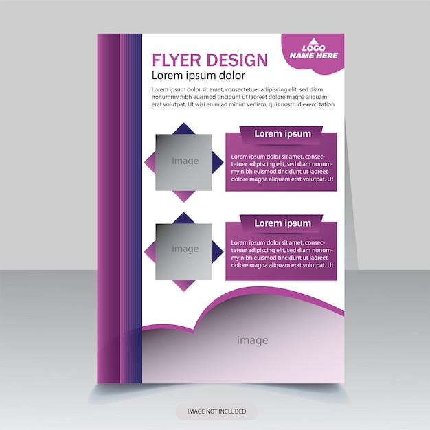 Vetor modelo de design de folheto a4 de folheto de negócios arquivo eps de ilustração vetorial