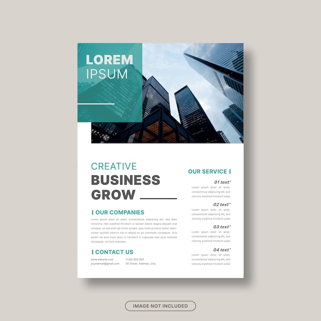 Modelo de design de folheto da empresa folheto de negócios perfil da empresa negócios criativos